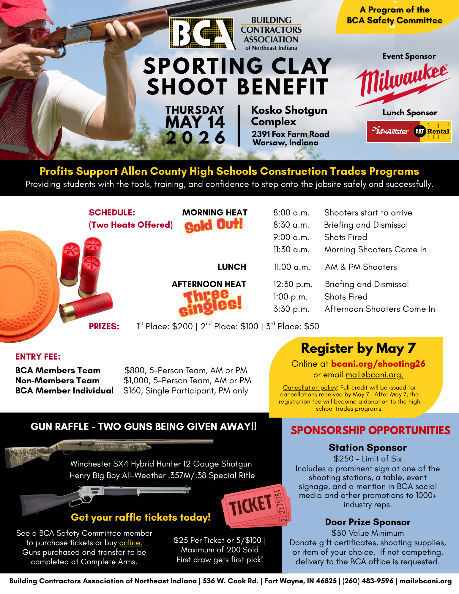 Clay Shoot Flyer