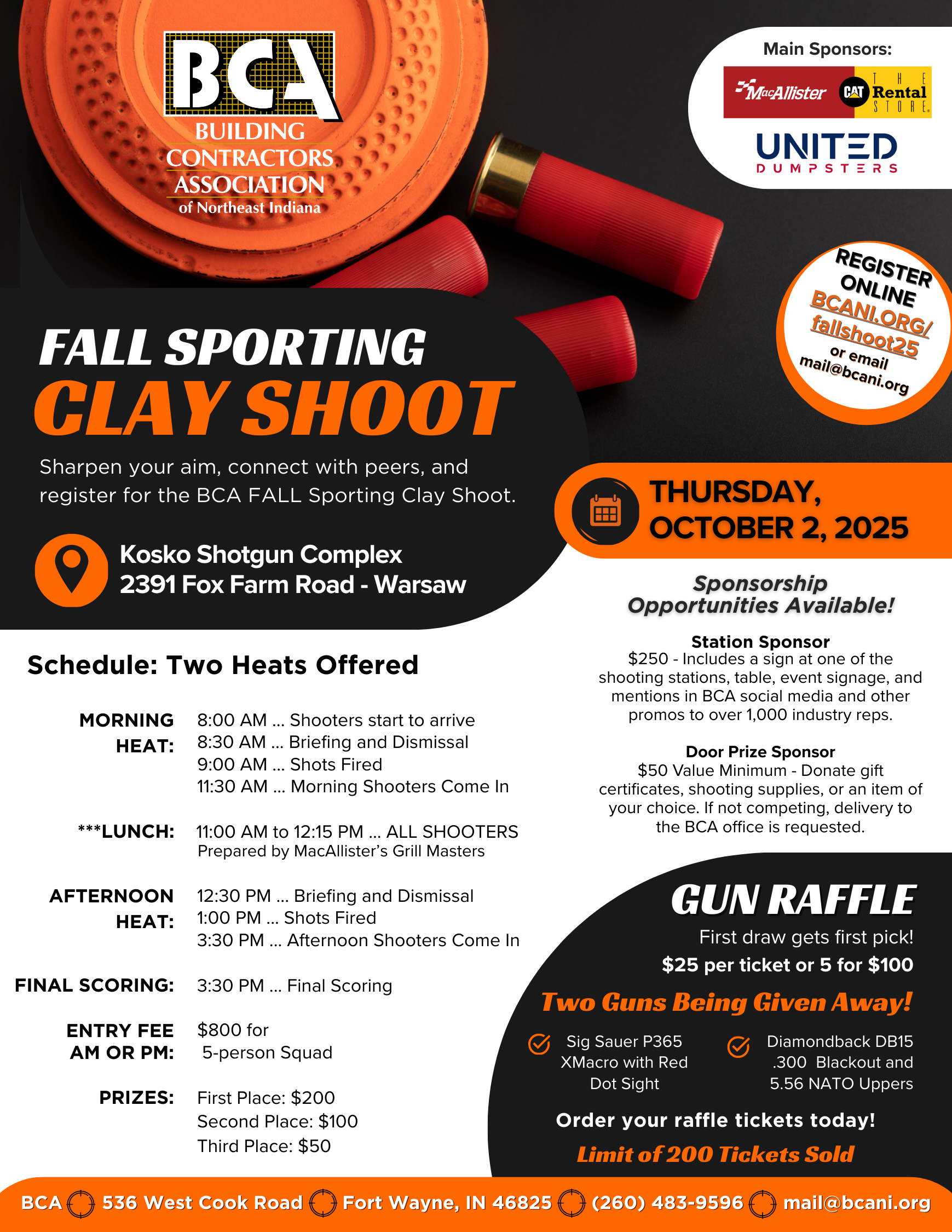 Fall Clay Shoot Flyer